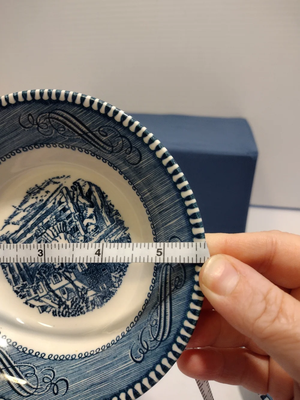 2 Vintage Royal China Currier and Ives Small Vegetable Dessert bowls